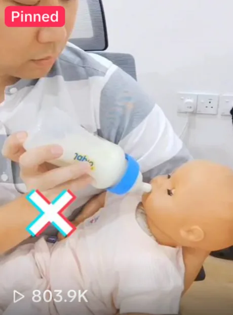 Japlo baby-care AI reel — never feed your baby like this